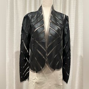 Black jacket, size small, Lightweight black jacket with cut-out details